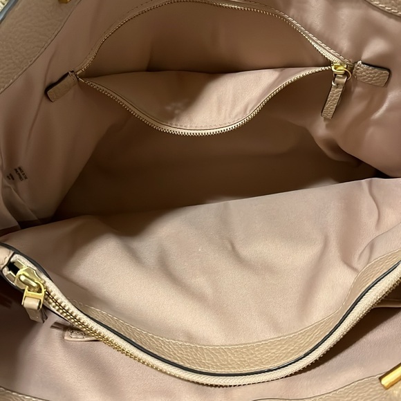 Tory Burch Carter Tote Nude Pink Pebbled Leather - Picture 8 of 10